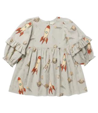 Pink Chicken Magnolia Dress - Space Rocket