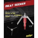 Rocket Broadheads Meat Seeker Crossbow 100 Grain 3-Blade 2" Cutting Diameter Broadhead