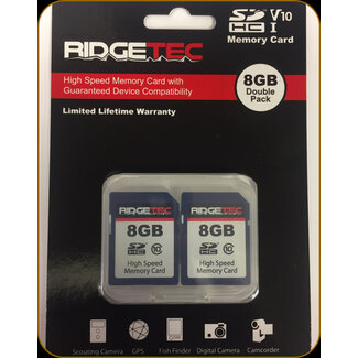 Ridgetec 8GB SD Memory Card (2-Pack)