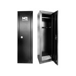 HQ Outfitters 10-Gun Cabinet Steel 53" x 15.5" x 14" Key Lock