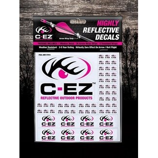 C-EZ Reflective Outdoor Products Highly Reflective Decals Neon Pink