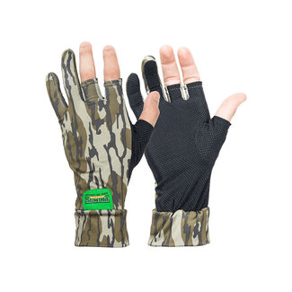Primos Stretch Fingerless Sure Grip Gloves Mossy Oak Bottomland