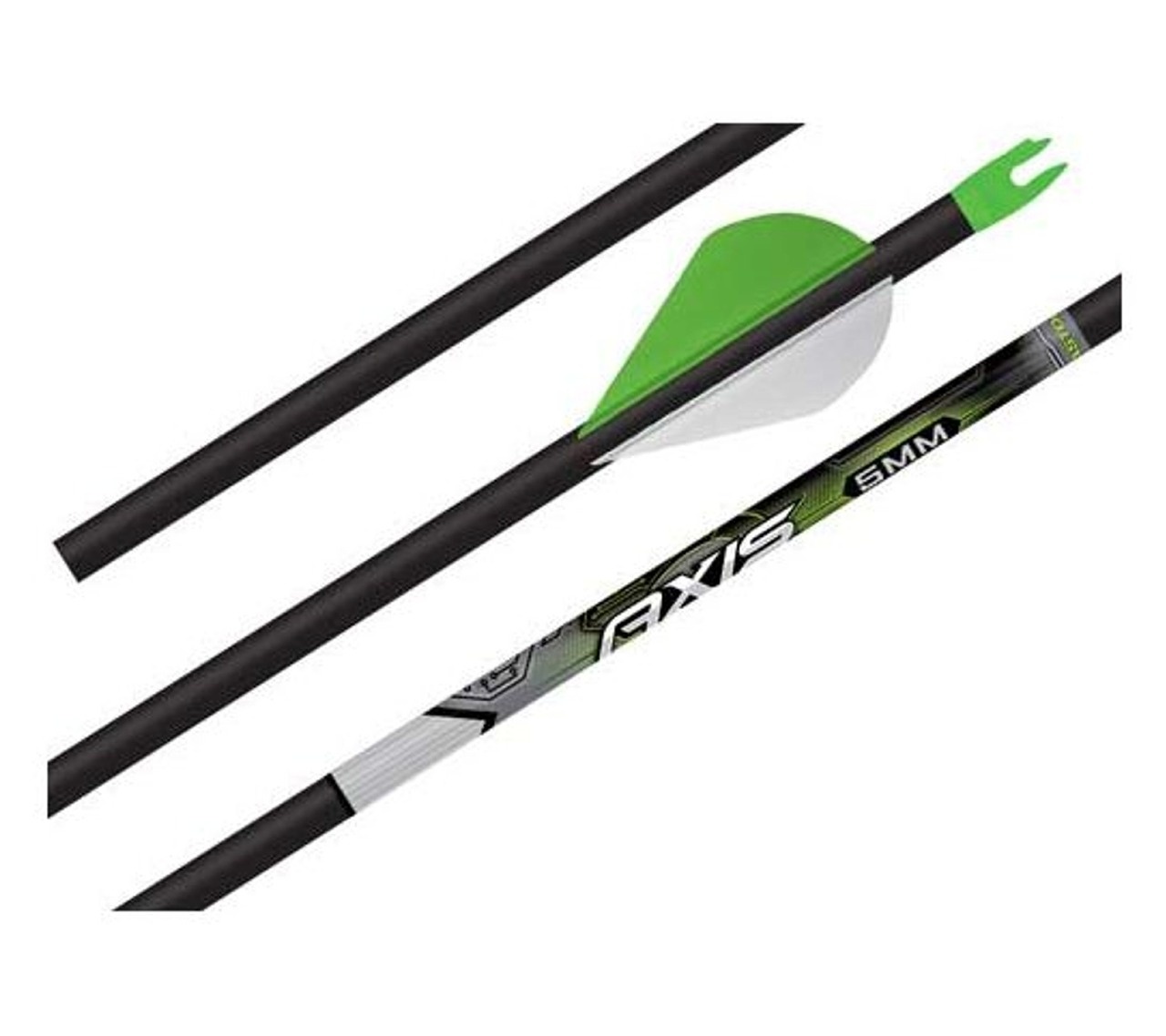 Easton Axis 5mm 340 Carbon Arrow 2 Vanes Triggers And Bows