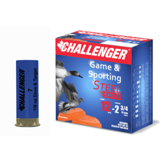 Challenger 12 Gauge 2 3/4" Steel Shot #7 (25 Rounds)