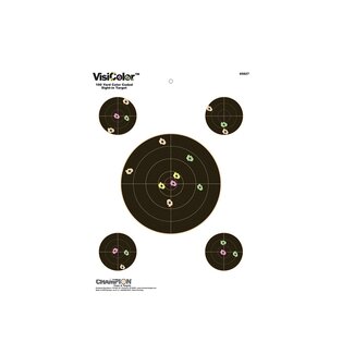 Champion VisiColor 100-Yard Colour Coded Sight-In Target (10-Pack)