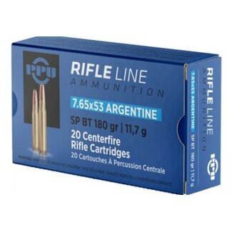 PPU Rifle Line 7.65x53 Argentine 180 Grain SP BT (20 Rounds)