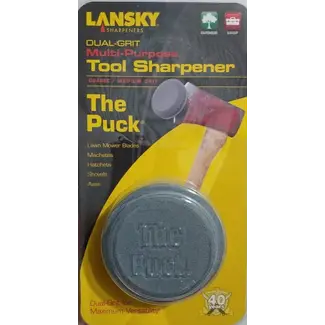 Lansky Dual Grit Multi-Purpose Tool Sharpener The Puck
