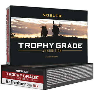 Nosler Trophy Grade 6.5 Creedmoor 129 Grain ABLR (20 Rounds)
