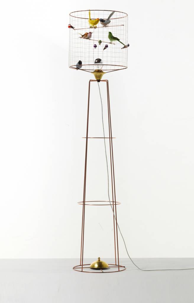 metal birdcage floor lamp