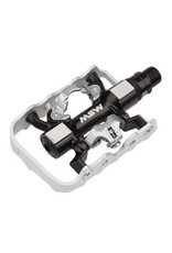MSW 6-22  MSW CP-200 Platform/Clipless Pedals Sealed Bearings Black/Silver