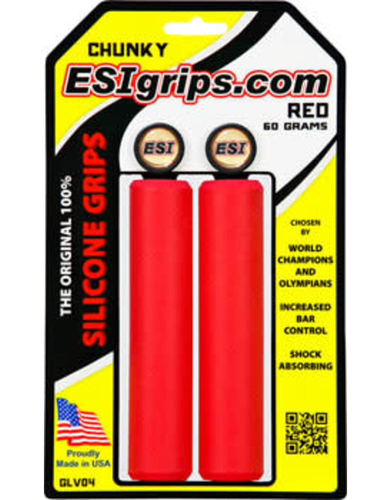 ESI 1-24  ESI Chunky Grips - Red