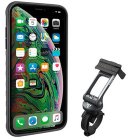 Topeak 6-21 Topeak Ridecase with Mount - Fits iPhone XS MAX, Black/Gray