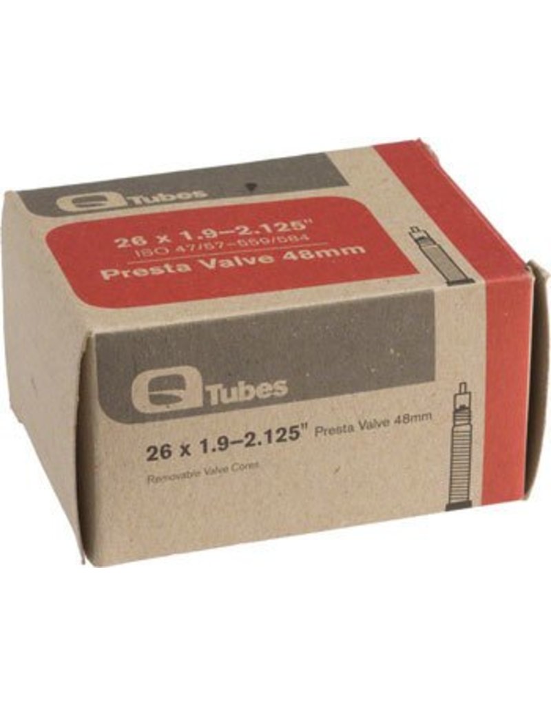 Q-Tubes 6-17 Q-Tubes 26" x 1.9-2.125" 48mm Presta Valve Tube 171g