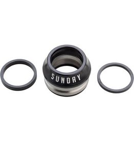 sunday 4-23   Sunday Integrated Conical 1-1/8" Headset 15mm Black