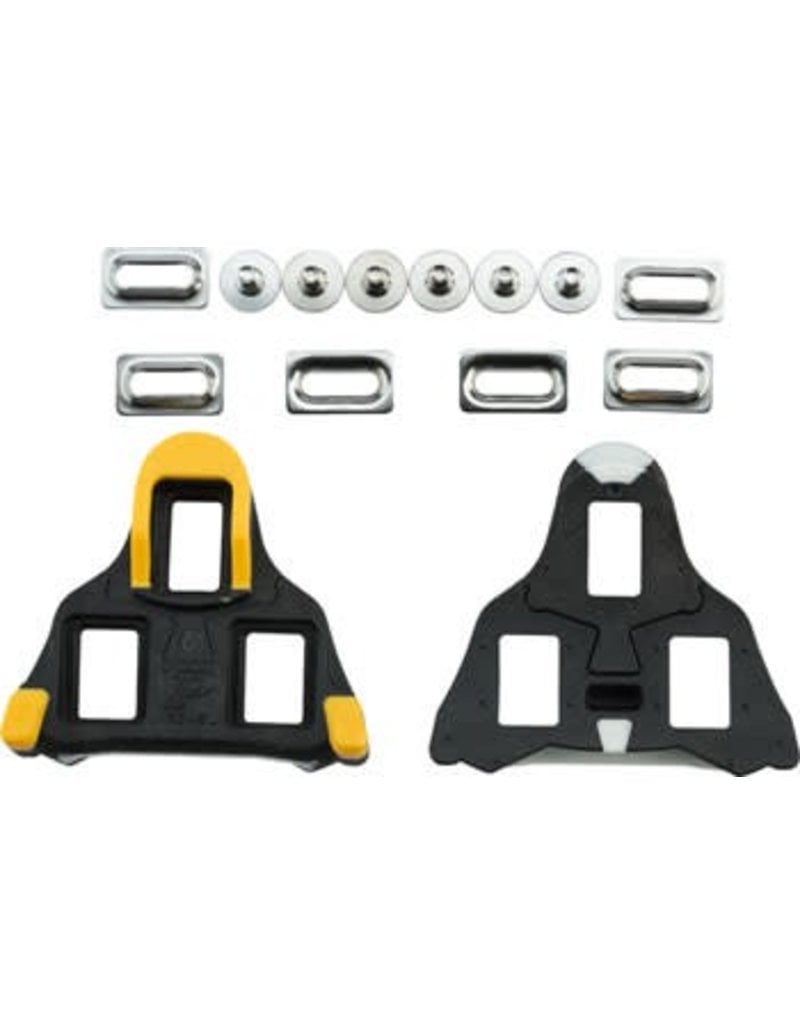 VP Components 7-24  VP SL Road Cleat 6 Degree Float Black/Yellow