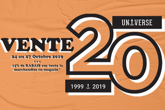 Vente 20e Anniversaire