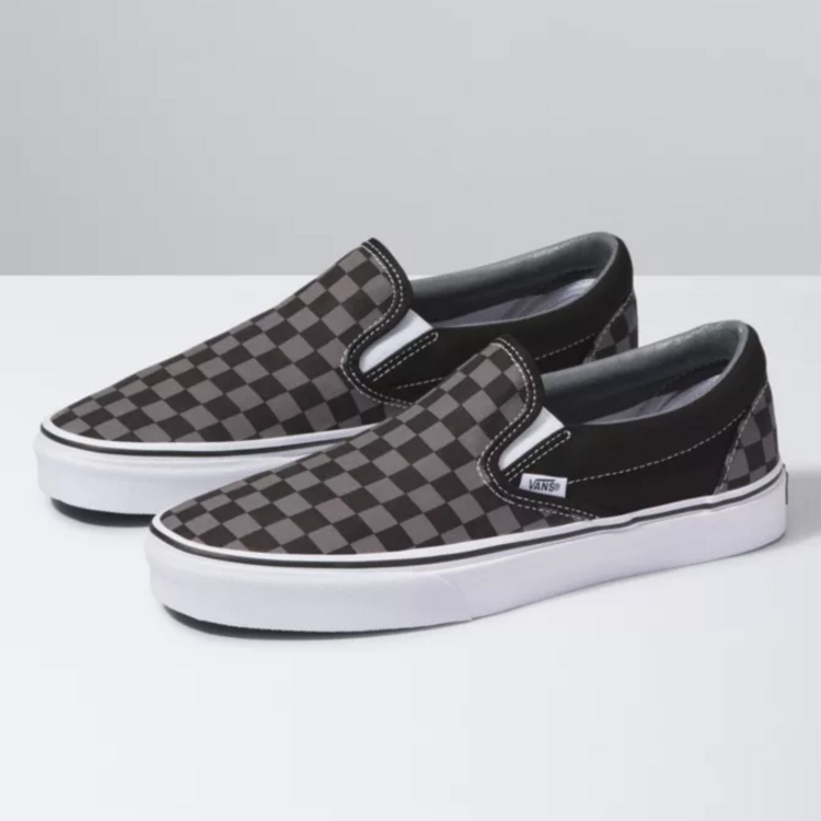 Vans JUNIOR CLASSIC SLIP-ON CHECK BLACK/PEWTER