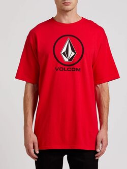 Volcom MEN'S CRISP STONE SS RED