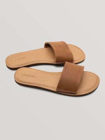 Volcom WOMEN'S SIMPLE SLIDE TAN