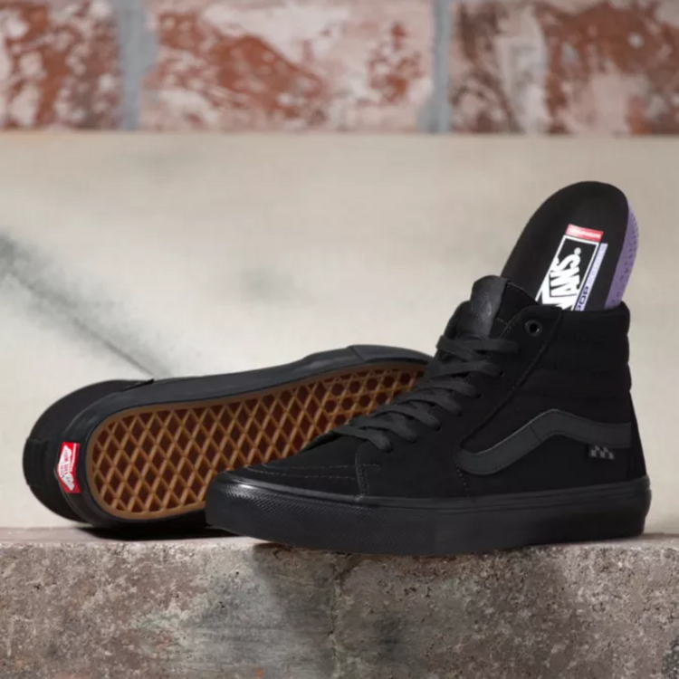 Vans MEN'S SKATE SK8-HI BLACK/BLACK