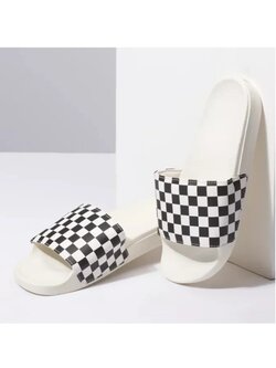 Vans FEMMES LA COASTA SLIDE-ON CHECKER BLACK/MARSHMALLOW
