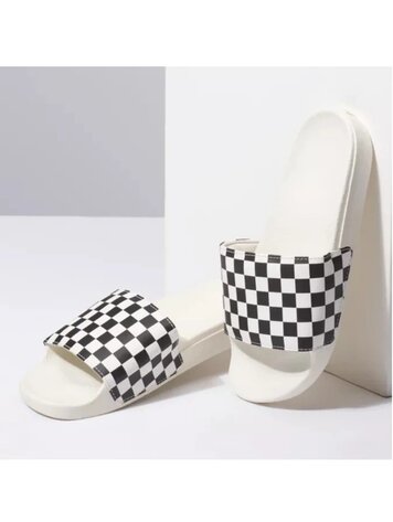 Vans FEMMES LA COASTA SLIDE-ON CHECKER BLACK/MARSHMALLOW