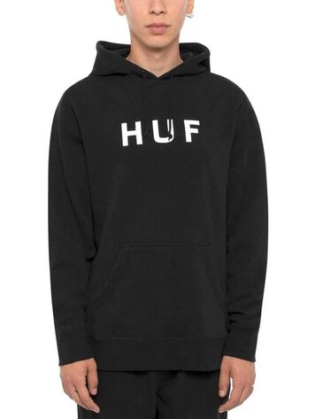HUF MEN'S ESSENTIALS OG LOGO HOODIE BLACK
