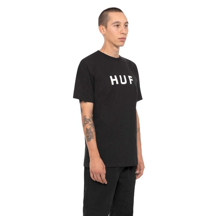 HUF HOMMES ESSENTIALS OG LOGO BLACK