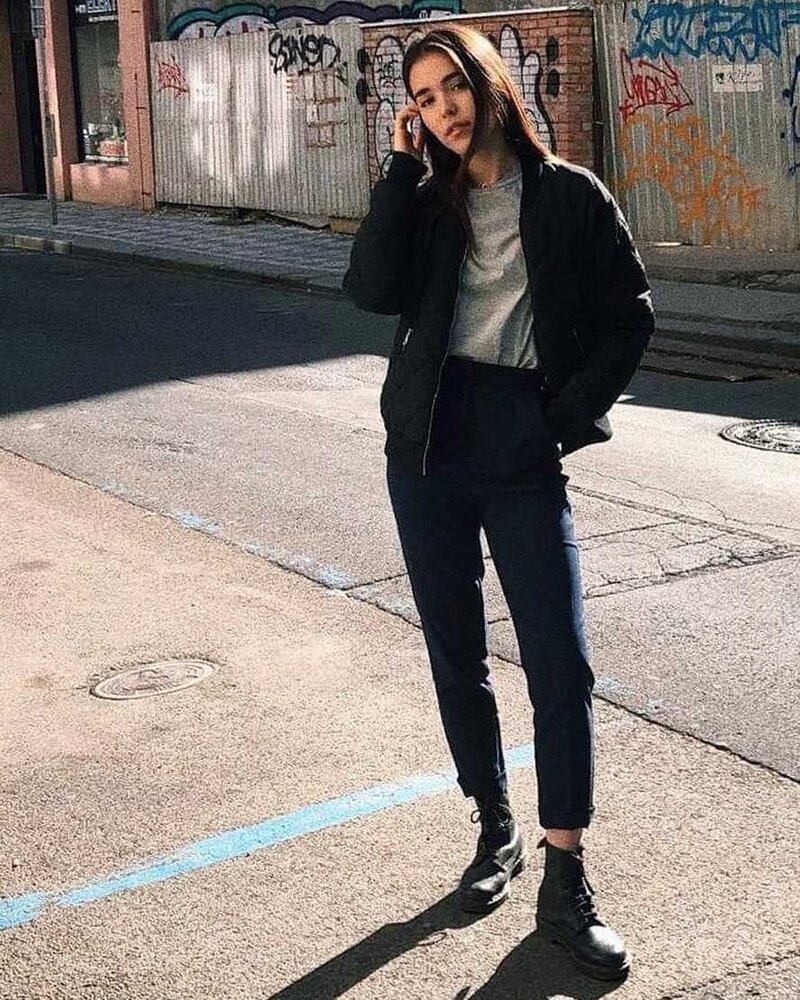 DR MARTENS WOMEN'S PASCAL VIRGINIA BLACK