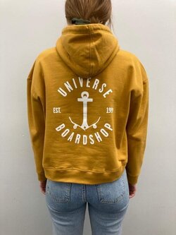 Universe Boardshop JUNIOR CROP HOODY CLASSIC ANCRE GOLD