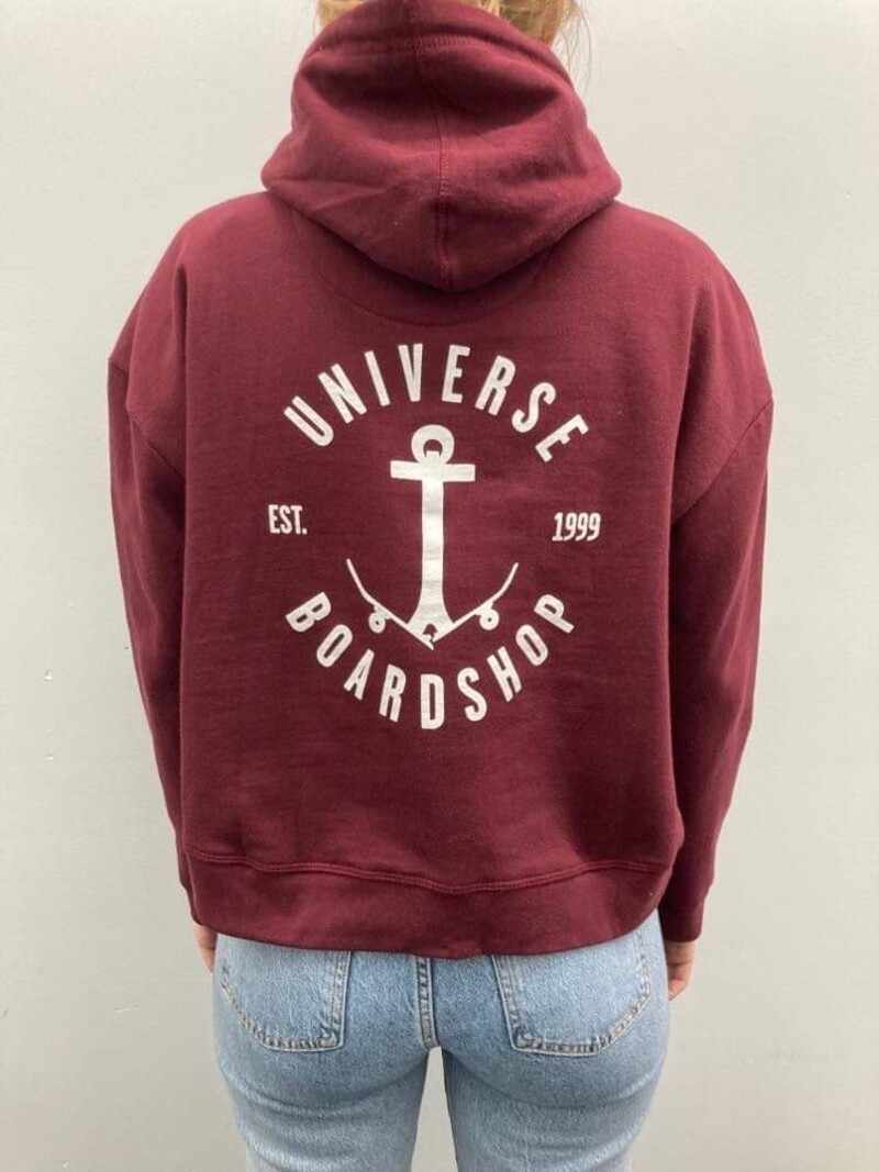 Universe Boardshop YOUTH CROP HOODY CLASSIC ANCRE