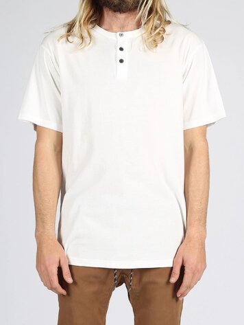 Lira Clothing HOMMES ESSENTIAL HENLEY WHITE