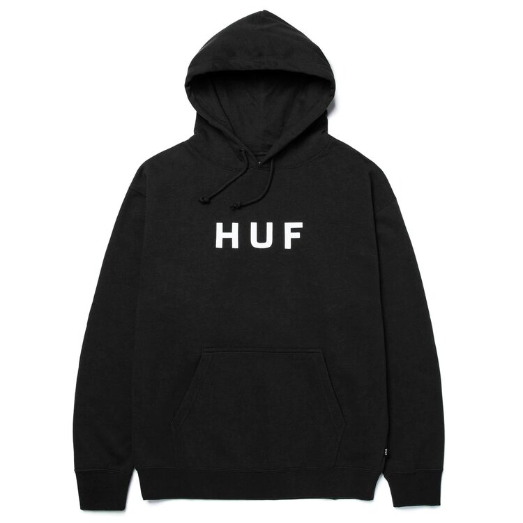 HUF MEN'S ESSENTIALS OG LOGO HOODIE BLACK