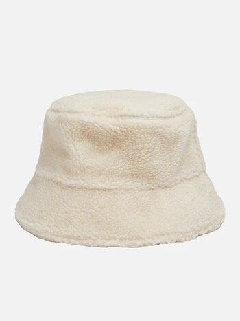 NANA THE BRAND WOMEN'S BUCKET SHERPA HAT BEIGE