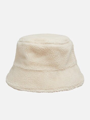 NANA THE BRAND WOMEN'S BUCKET SHERPA HAT BEIGE