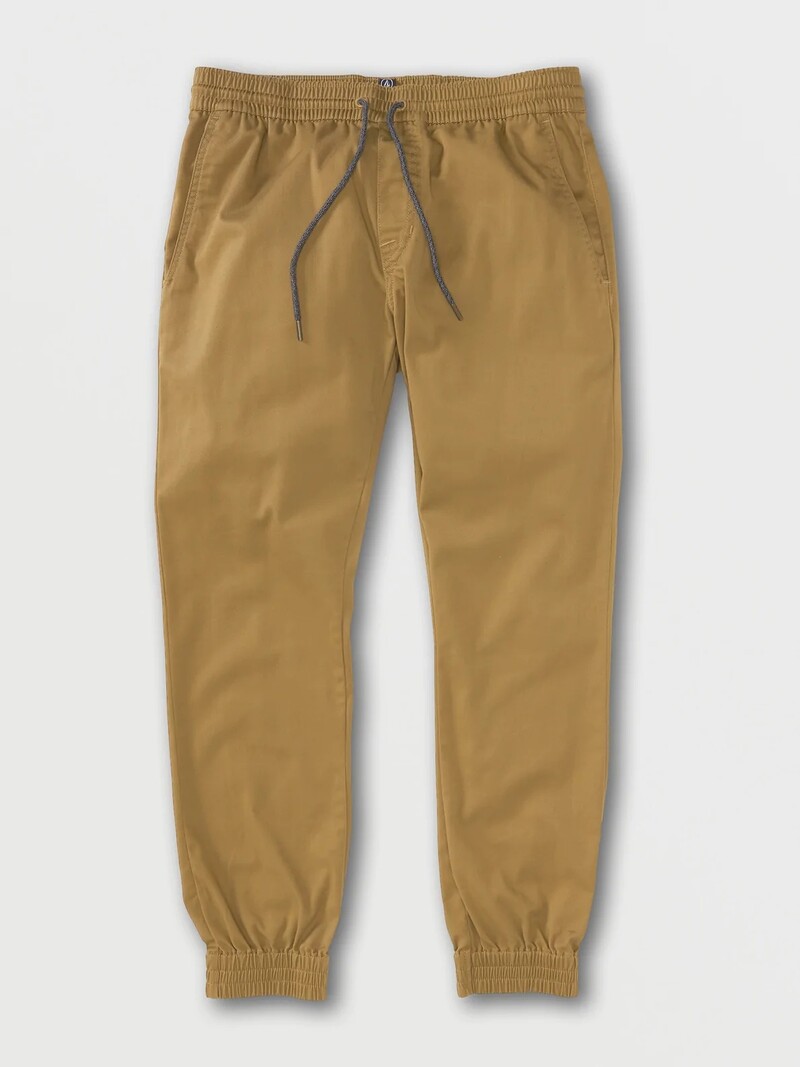 Volcom HOMMES FRICKIN SLIM JOGGER DARK KHAKI