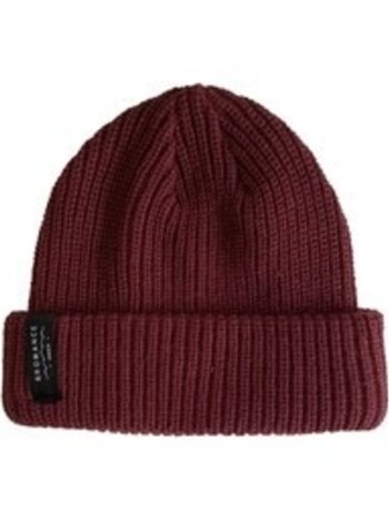 Bromance JUNIOR LINED BEANIE BERRY