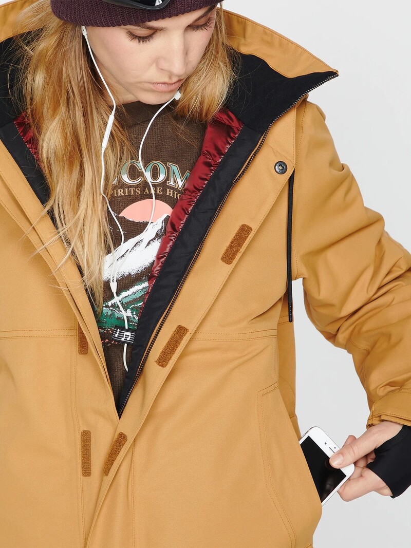 Volcom FEMMES PAXSON 2L PARKA CARAMEL