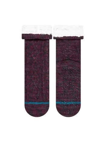 Stance MEN'S HABITAT SOCKS BURGUNDY