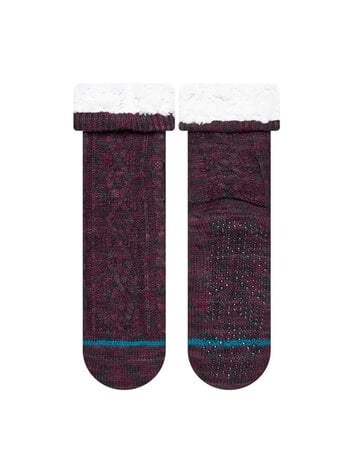 Stance MEN'S HABITAT SOCKS BURGUNDY