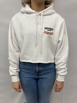 Universe Boardshop WOMEN'S PULLOVER CROP SNOW WHITE