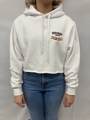 Universe Boardshop FEMMES PULLOVER CROP SNOW WHITE