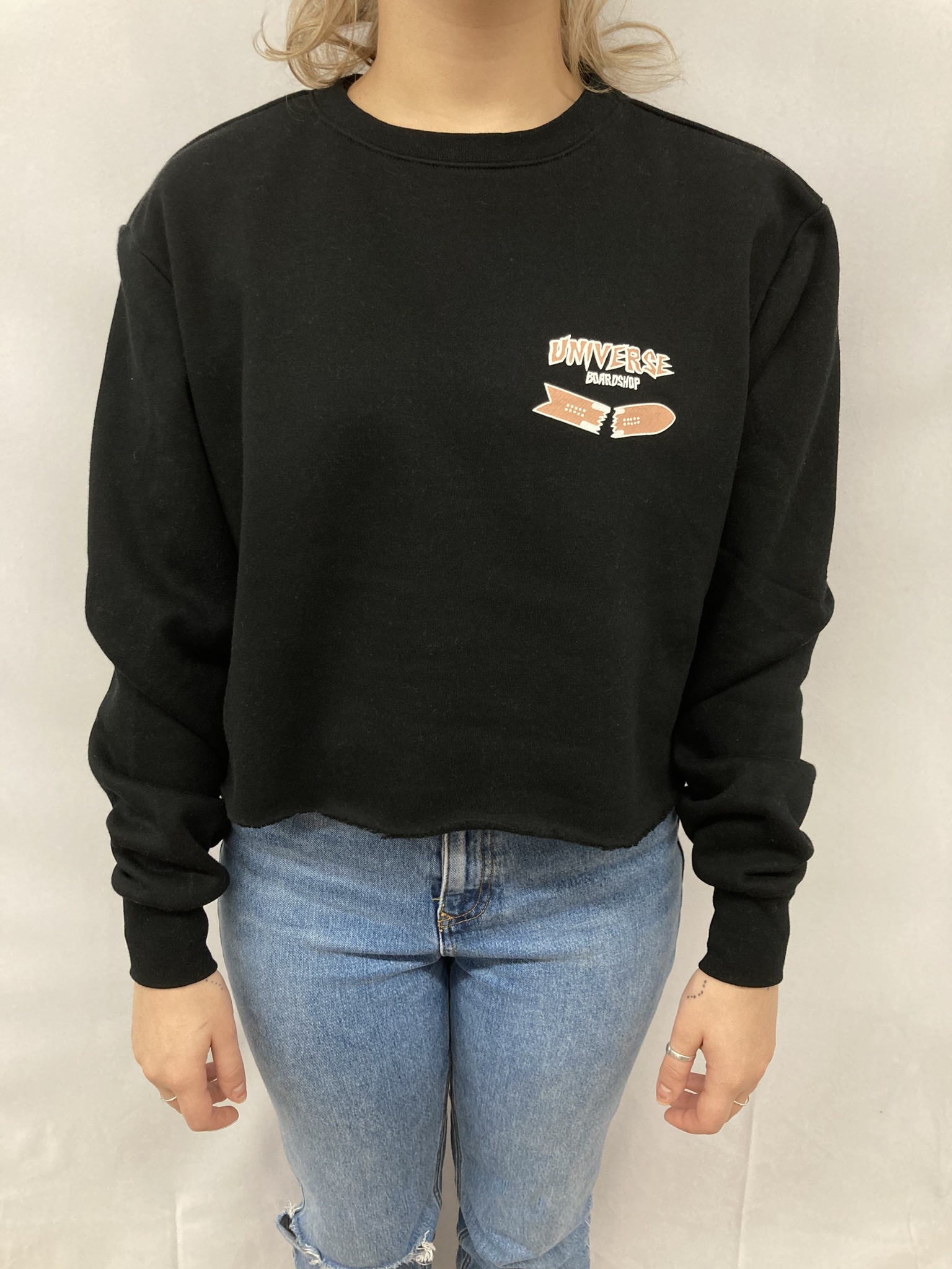 Universe Boardshop FEMME CROP FLEECE SNOW