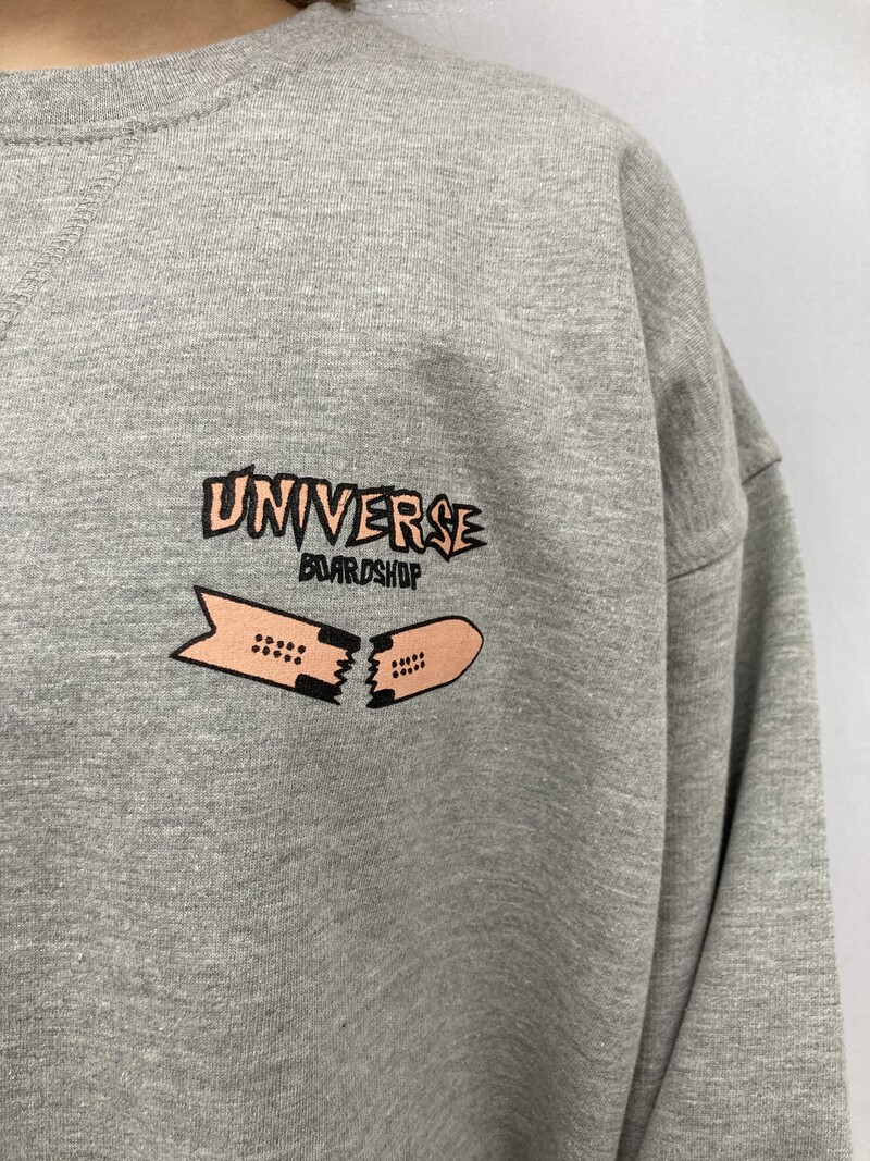 Universe Boardshop FEMME OVERSIZED FLEECE CREW SNOW