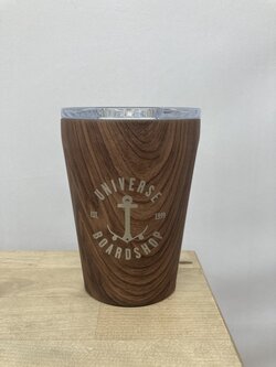 Universe Boardshop TUMBLER 12oz WALNUT WOOD