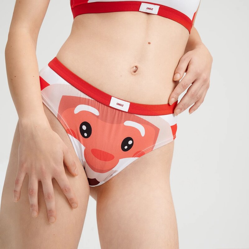 Undz WOMEN'S CLASSIC POLY CHEEKY SANTA