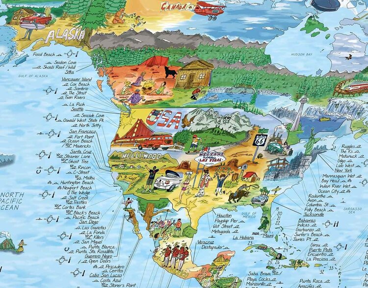 GLOBE TROTT-AIR MAP SURFTRIP ENGLISH