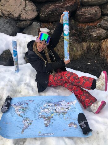 GLOBE TROTT-AIR MAP SNOWTRIP ENGLISH