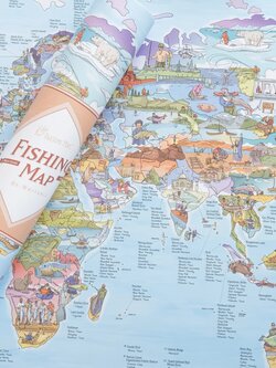 GLOBE TROTT-AIR MAP FISHING ENGLISH