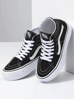 Vans SK8-HI TAPERED STACKFORM BLACK TRUE WHITE